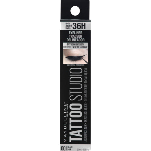 Maybelline Tattoo Studio 36H Liquid Ink Eyeliner - 001 Black