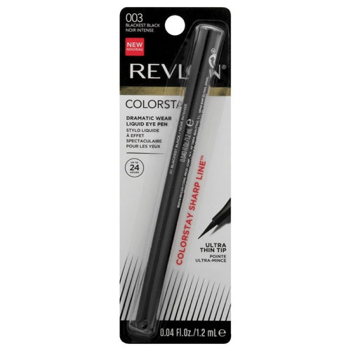 Revlon Colorstay Dramatic Wear Eye Pen Ultra Thin Tip Eyeliner - 003 Blackest Black