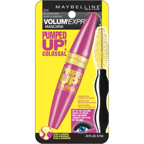 Maybelline The Colossal Pumped Up Volum Express Mascara - 214 Glam Black
