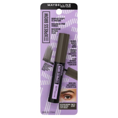 Maybelline Xpress Brow Fast Sculpt Gel Mascara - 257 Medium Brown