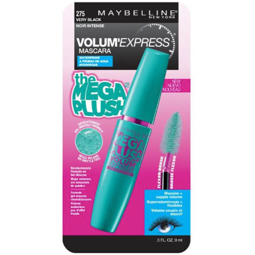 Maybelline Volum'Express The Mega Plush Waterproof Mascara - 275 Very Black
