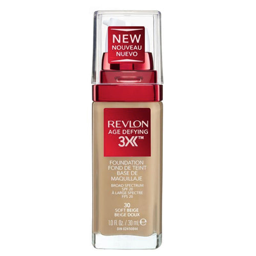 Revlon Age Defying 3X Foundation - 30 Soft Beige