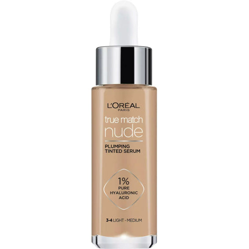 Loreal True Match Plumping Tinted Serum Foundation - 3-4 Light Medium