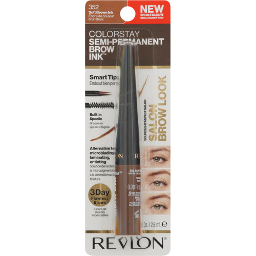 Revlon Colorstay Semi Permanent Brow Ink - 352 Soft Brown Ink