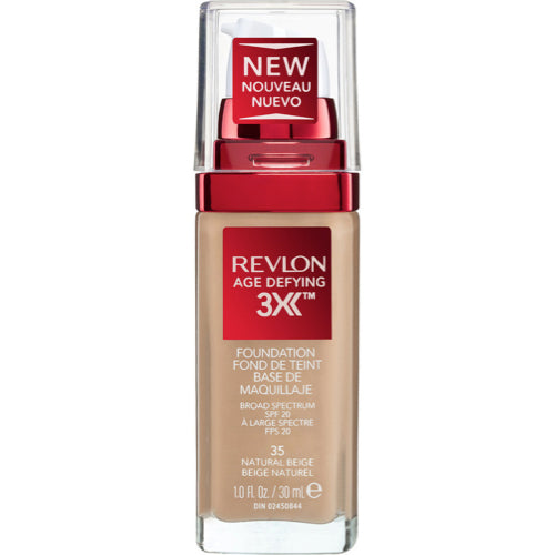 Revlon Age Defying 3X Foundation - 35 Natural Beige