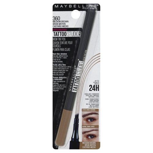 Maybelline Tattoo Studio 24H Brow Tint Pen - 360 Medium Brown
