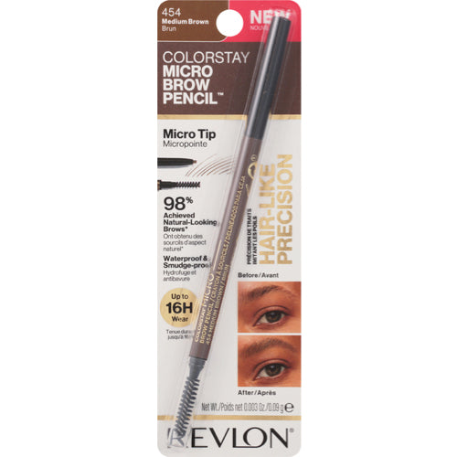 Revlon Colorstay Micro Tip Pencil - 454 Medium Brown