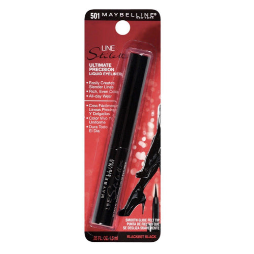 Maybelline Line Stiletto Ultimate Precision Liquid Eyeliner - 501 Blackest Black