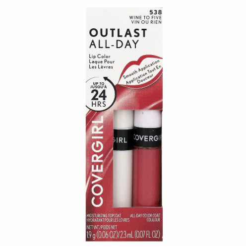 Covergirl Outlast All Day 24hr Lipcolor - 538 Wine To Five