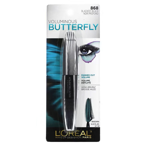 Loreal Voluminous Butterfly Mascara - 868 Blackest Black