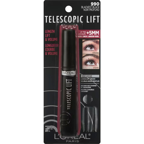Loreal Telescopic Lift Mascara - 990 Blackest Black