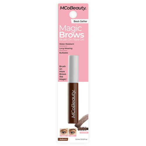 McoBeauty Magic Brows Brush On Fibre Gel - Auburn