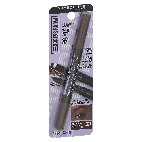 Maybelline Xpress Brow 2 in 1 Pencil + Powder - 260 Deep Brown