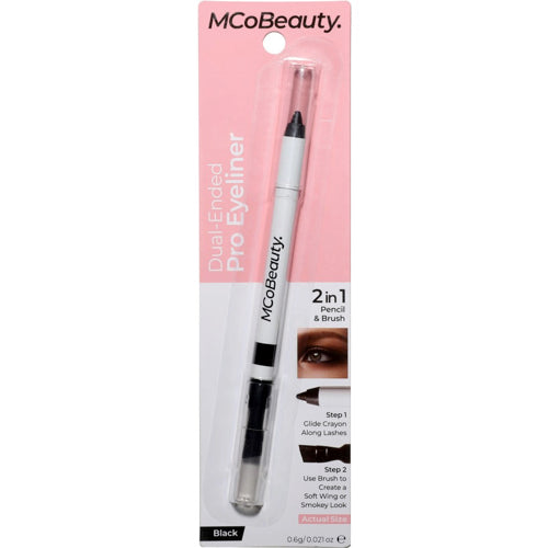 MCoBeauty Dual Ended Pro 2 in 1 Crayon & Brush Eyeliner - Black