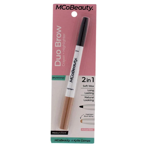 MCoBeauty Duo Brow 2 in 1 Crayon + Highlighter - Medium Dark