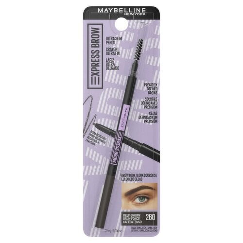 Maybelline Xpress Brow Ultra Slim Pencil - 260 Deep Brown