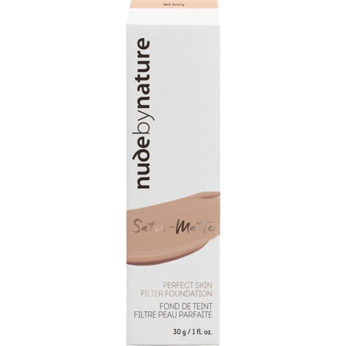 Nude By Nature Satin Matte Perfect Skin Filter Foundation - W2 Ivory