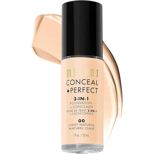 Milani Conceal + Perfect 2 in 1 Foundation + Concealer - 00 Light Natural
