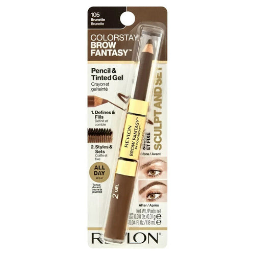 Revlon Colorstay Brow Fantasy Pencil & Tinted Gel - 105 Brunette