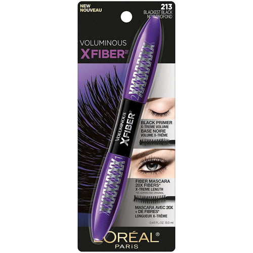Loreal Voluminous X Fiber Mascara - 213 Blackest Black