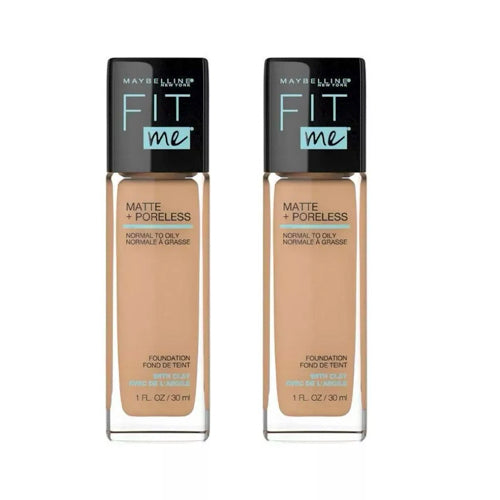 2 X Maybelline Fit Me Matte + Poreless Foundation - 220 Natural Beige