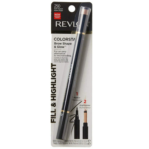 Revlon Colorstay Brow Shape & Glow Marker Fill Highlight - 250 Soft Black