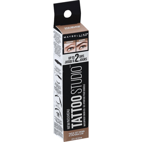 Maybelline Tattoo Studio Waterproof Brow Gel - 255 Soft Brown