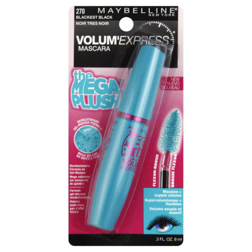 Maybelline Volum'Express The Mega Plush Mascara - 270 Blackest Black