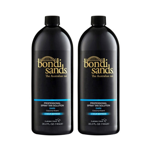 2 X Bondi Sands Professional Spray Tan - DARK 1 Litre Solution