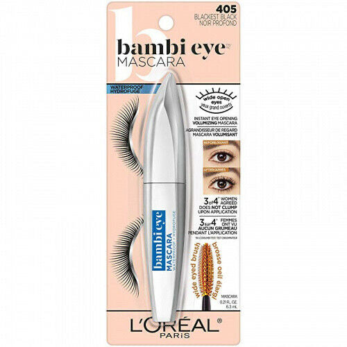 Loreal Bambi Eye Waterproof Mascara - 405 Blackest Black