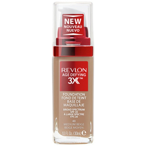 Revlon Age Defying 3X Foundation - 40 Medium Beige