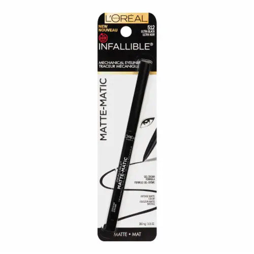Loreal Infallible Mechanical Matte-Matic 24hr Eyeliner - 512 Ultra Black