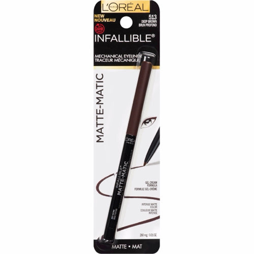 Loreal Infallible Mechanical Matte-Matic 24hr Eyeliner - 513 Deep Brown