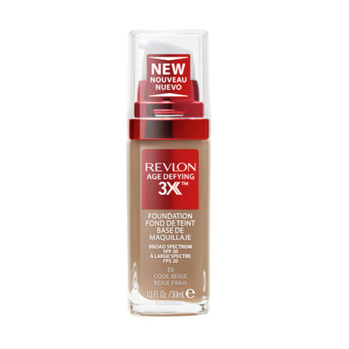 Revlon Age Defying 3X Foundation - 55 Cool Beige