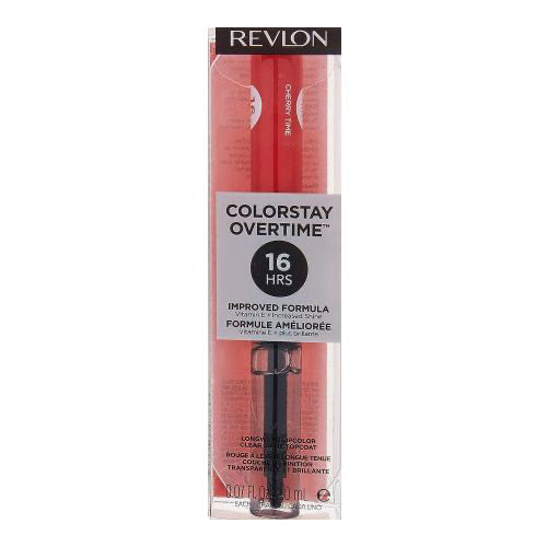 Revlon Colorstay Overtime 16hrs Lipcolor + Top Coat - 580 Cherry Time