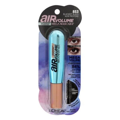 Loreal Air Volume Mega Waterproof Mascara - 853 Blackest Black