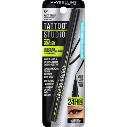 Maybelline Tattoo Studio 24H Liquid Eyeliner - 881 Matte Black