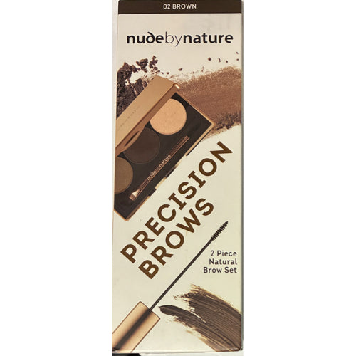Nude By Nature Natural Definition Brow Palette + Brow Mascara - 02 Brown