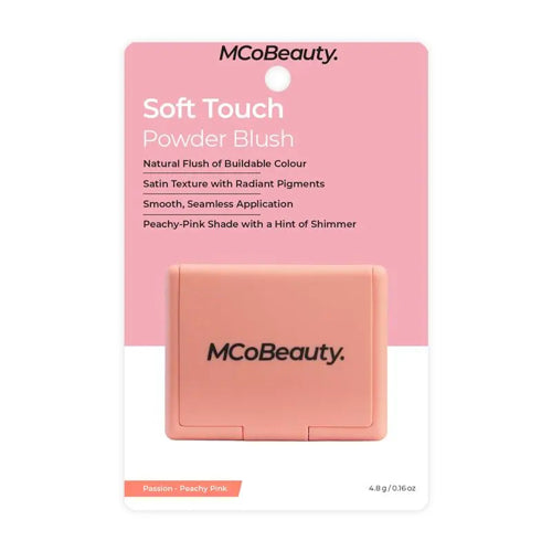 MCoBeauty Soft Touch Powder Blush - Passion Peachy Pink